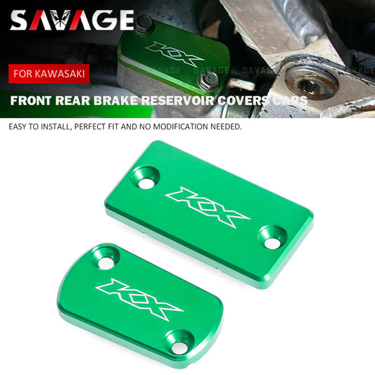 Front Rear Brake Reservoir Cover Cap for KAWASAKI KX 250F KX 450F KX125 KX250 Q