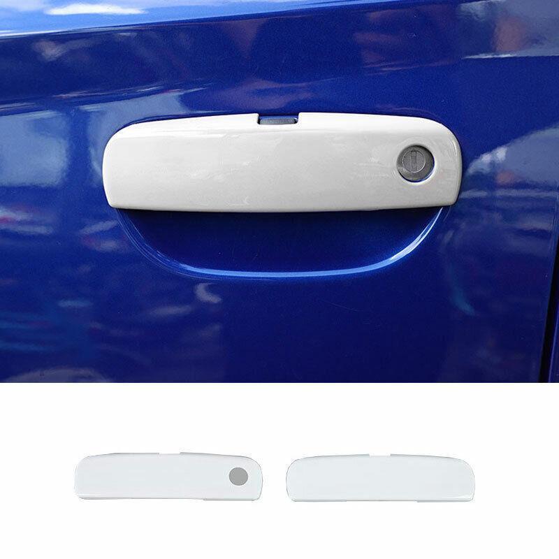 for Dodge for Challenger 2012-2022 ABS White Exterior Outside Door Handle Cover Trim