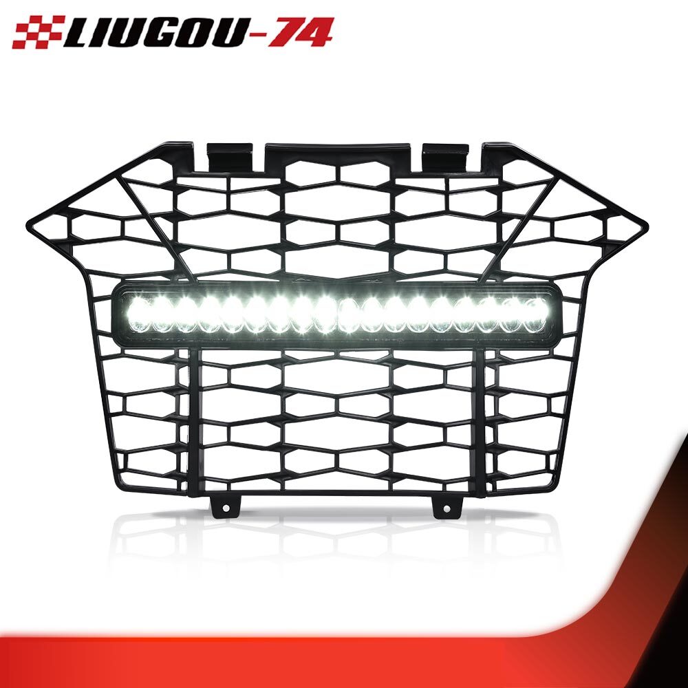 FRONT BUMPER MESH GRILLE GRILL with LED lights suitable for 20-23 for POLARIS RZR PRO XP