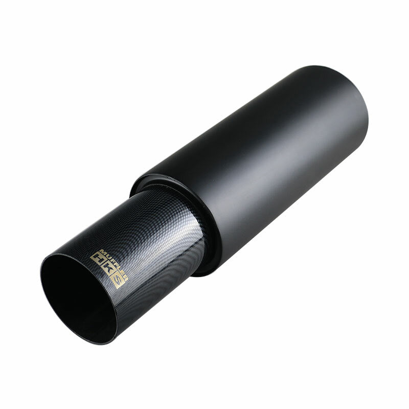 1PC Black 2.5 inlet Straight Flow Racing Exhaust Muffler Outlet 4inch Body 5