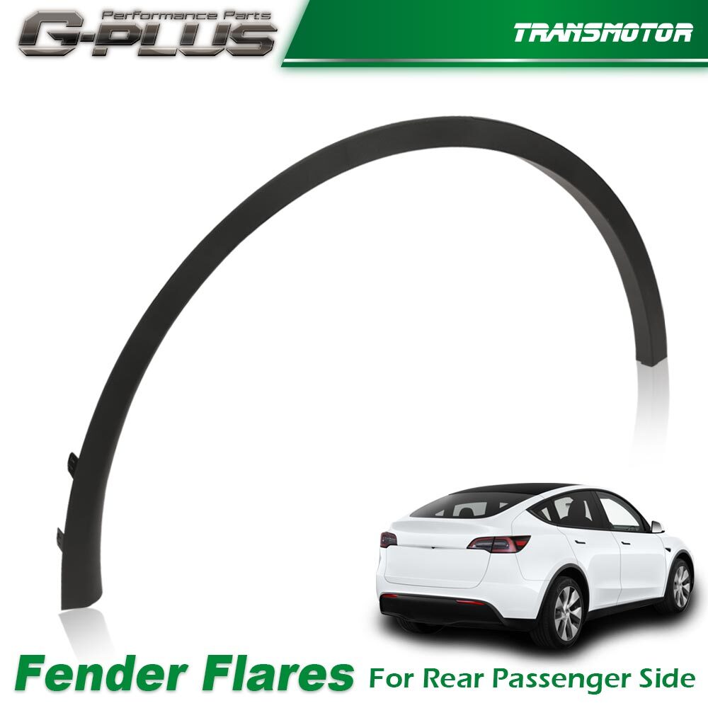 Right Rear Fender Flash Arch Molding Fits 2020 - 2022 for Model Y - v