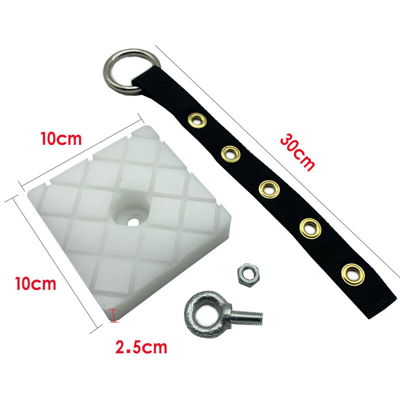 Automotive body panel metal dent repair tool kit with puller and nylon belt for anti-slip. n