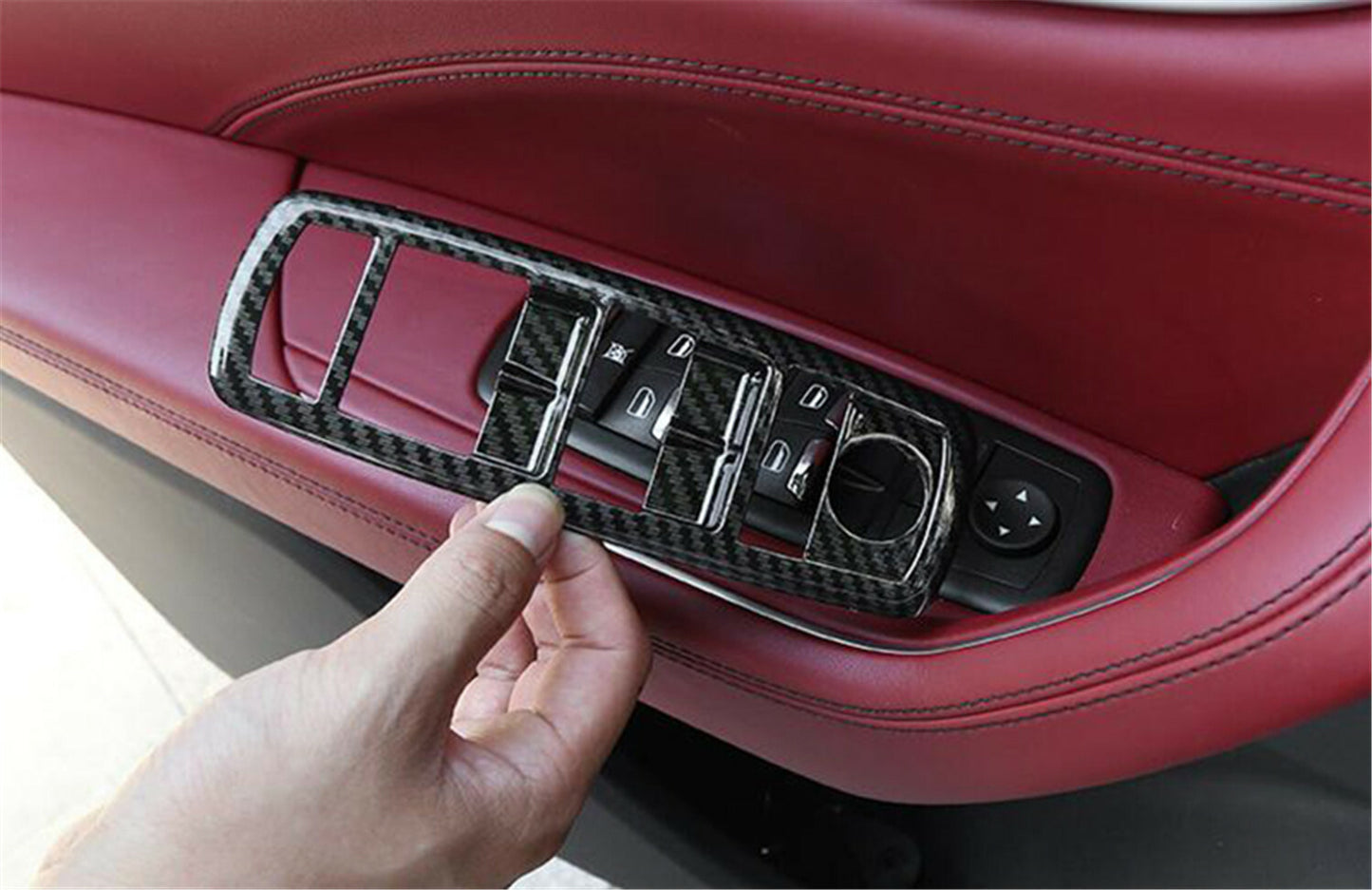 for Maserati Ghibli for Levante 2016 -2021 Door Window Lift Switch Button Cover Trim