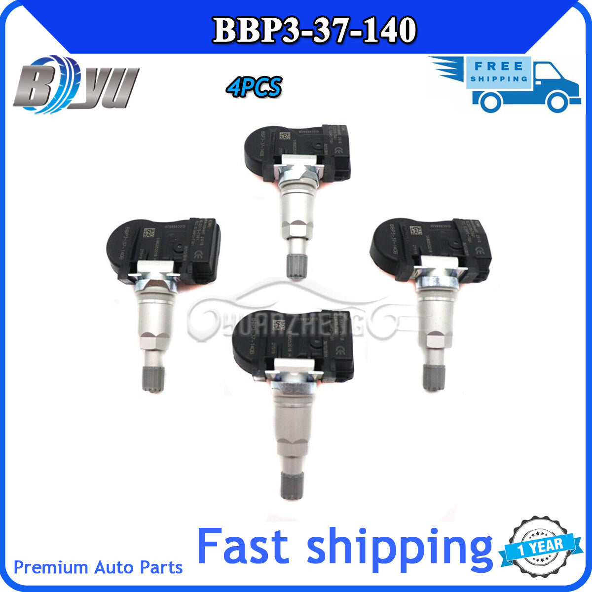 BBP3-37-140 for Mazda CX-9 MX-5 Miata New 4x TPMS Tire Pressure Monitor Sensor