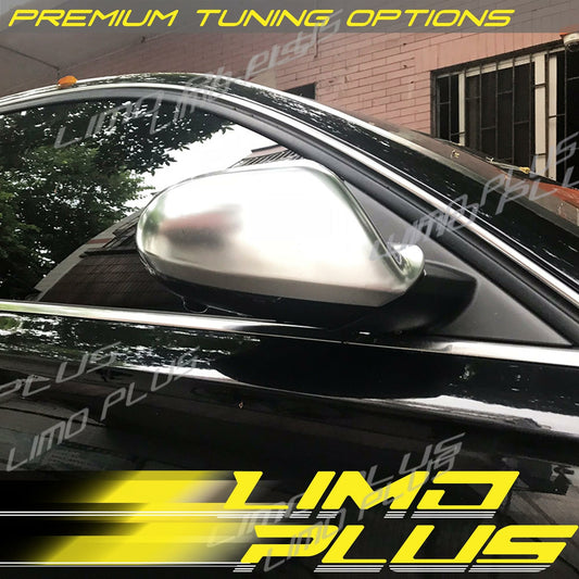 Matte for CHRome Side Wing Mirror Cover for for Audi A6 S6 C7 RS6 W/ Lane Assist 12-18 v