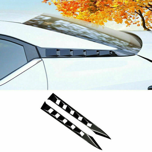Glossy Black Rear Window Louver Shutter Trim for Nissan Sentra Sylphy 2020-2023