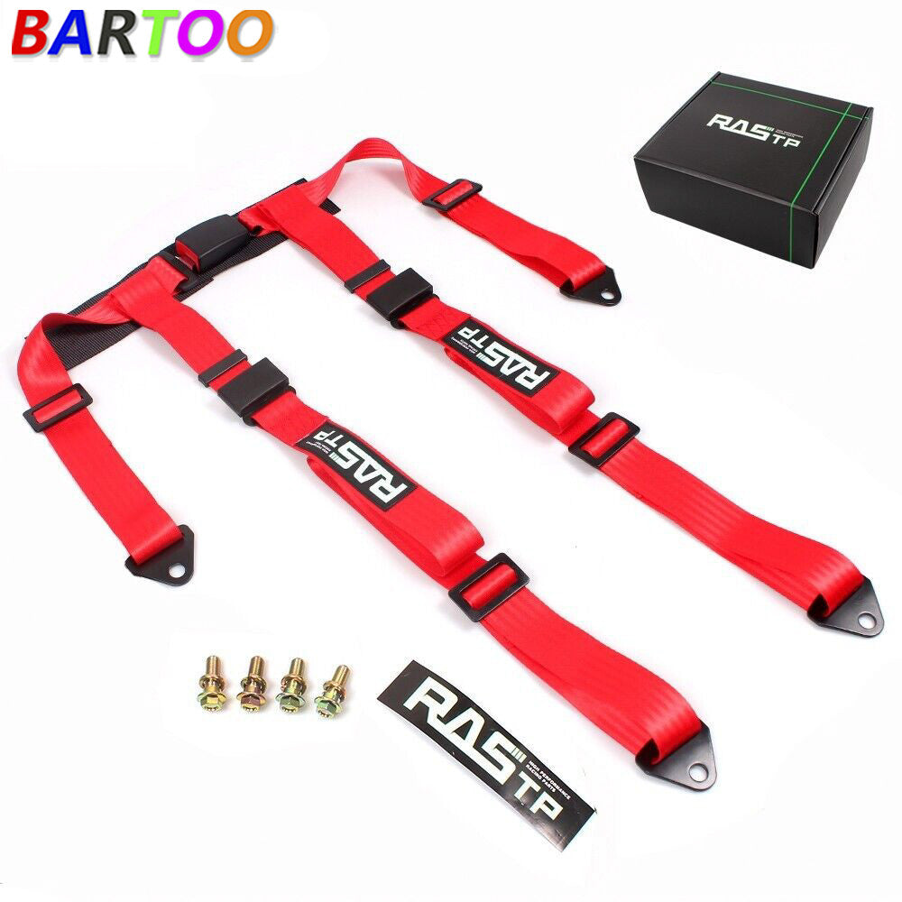 Red 2 4 Point Sport Quick Release Harness for Racing Car Q