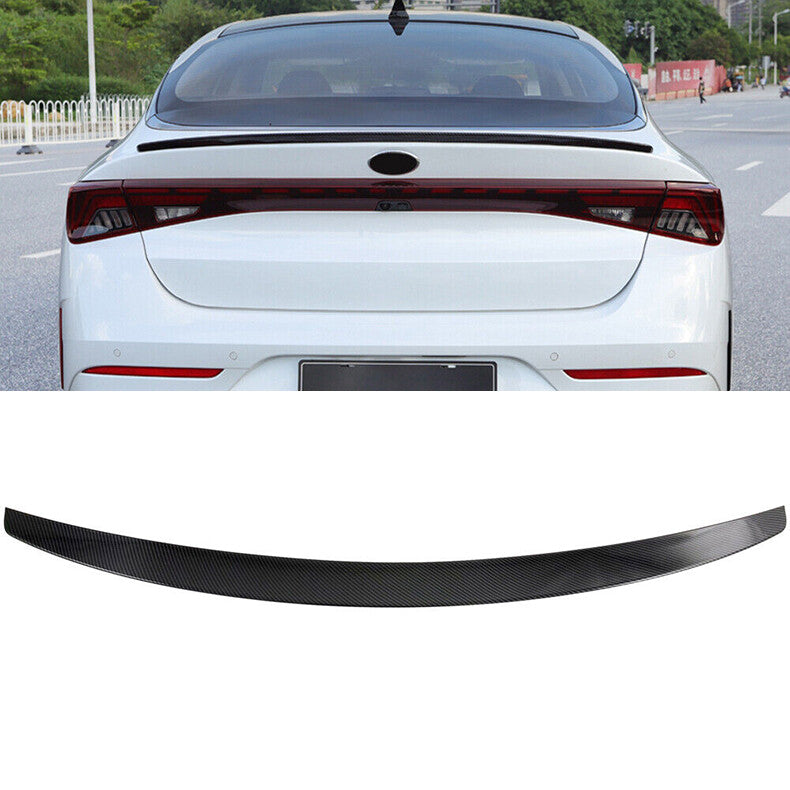 for Kia K5 2021-2023 Carbon Fiber Style Rear Trunk Spoiler Lip Roof Tail Wing 1X