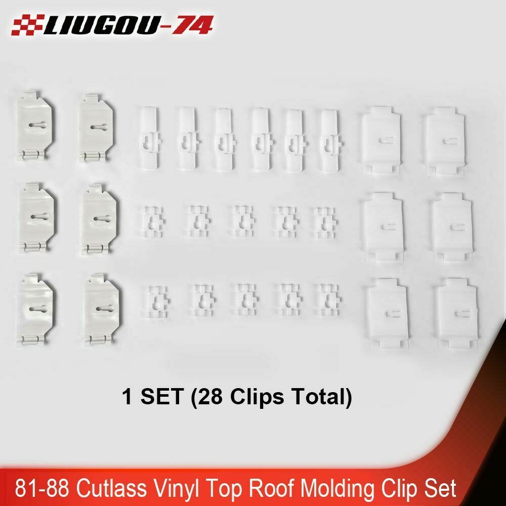 28X Fits 1981-1988 Cutlass Top Roof Molded Decorative Fixing Clips