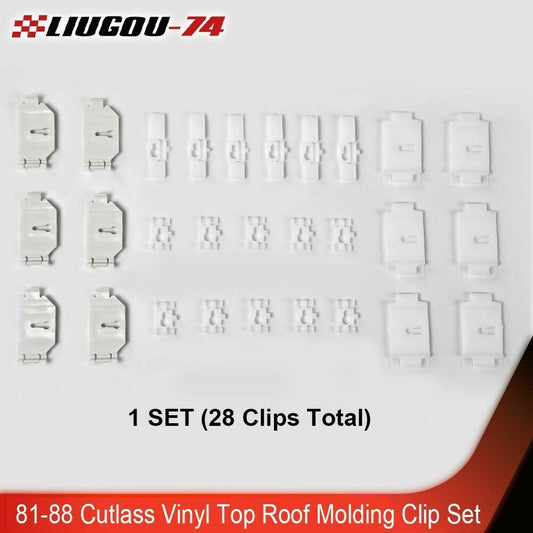28X Fits 1981-1988 Cutlass Top Roof Molded Decorative Fixing Clips
