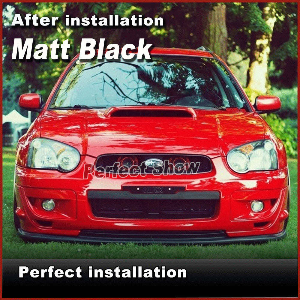 Front Bumper Splitter Fin Spoiler Lip Canards for Subaru Impreza WRX STI 2004-05