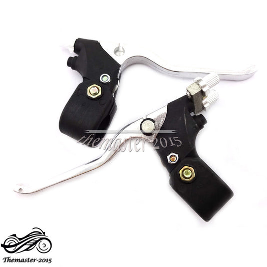 Right Dual Twin Brake  Left Lever For 47 49cc Water Cool Pocket for Mini Bike ATV Q