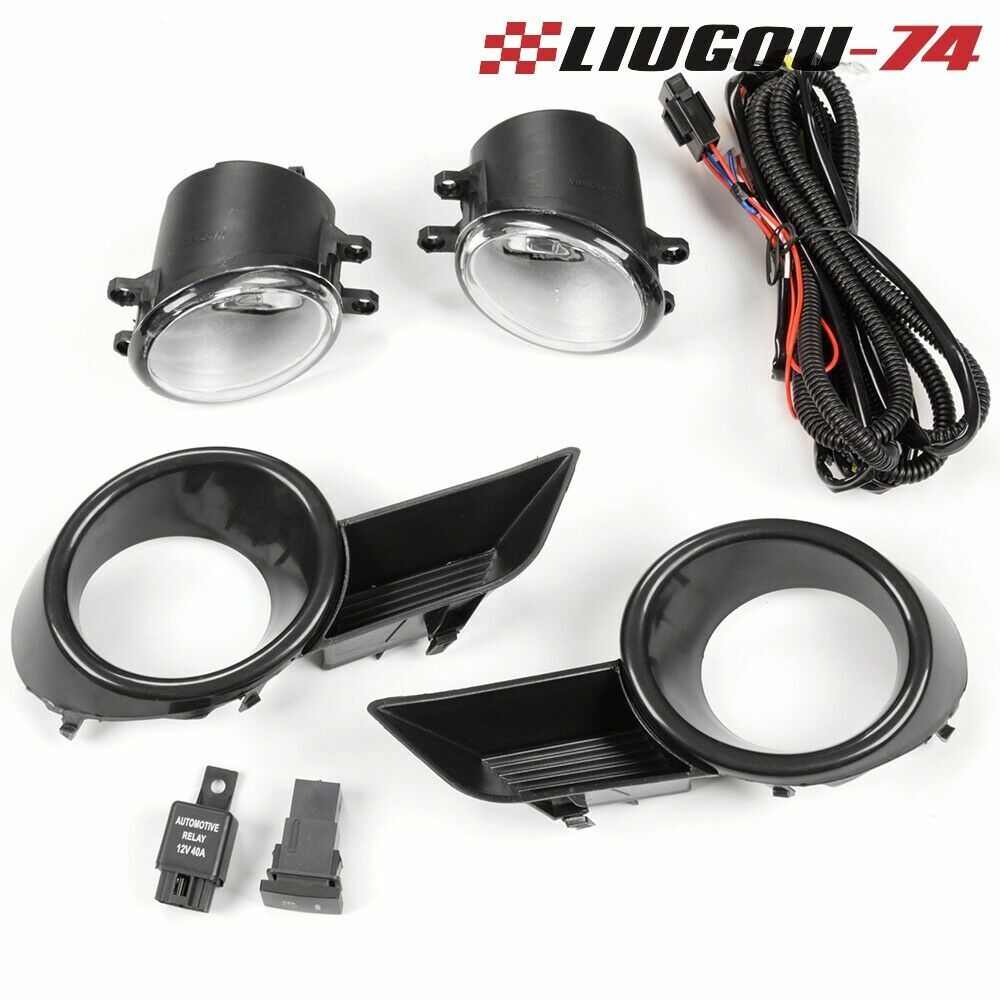Fits 08 - 10 for Highlander front bumper fog light with switch + H11 bulb - v