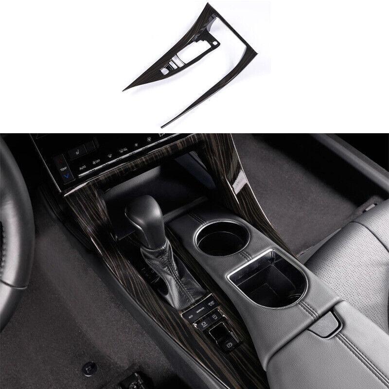 Black Wood Grain Console Gear Shift Frame Cover Trim for Toyota for Avalon 2019-2021