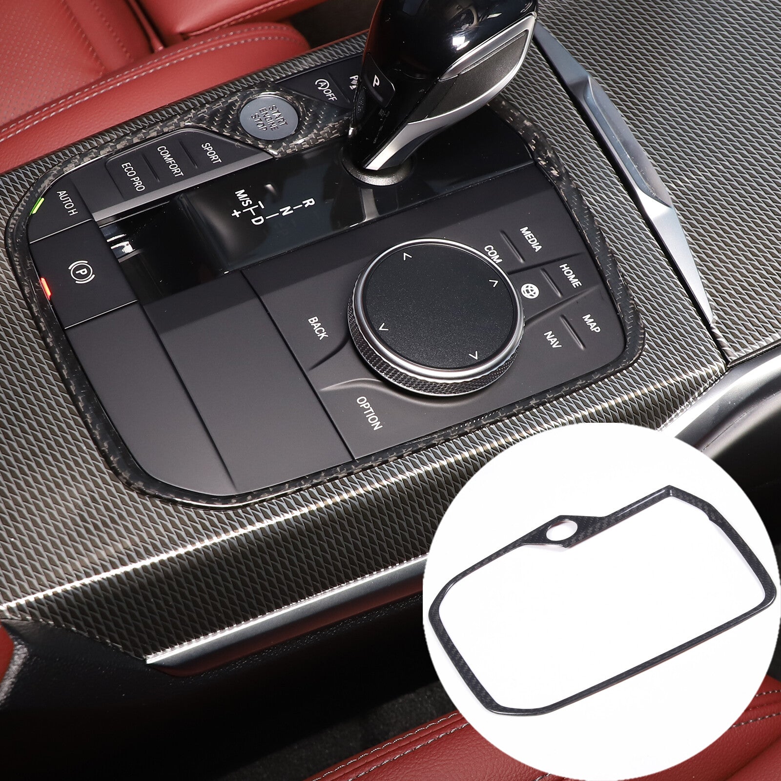 Gloss Black Center Console Instrument Panel Sticker for Subaru Crosstrek 2023-24- v