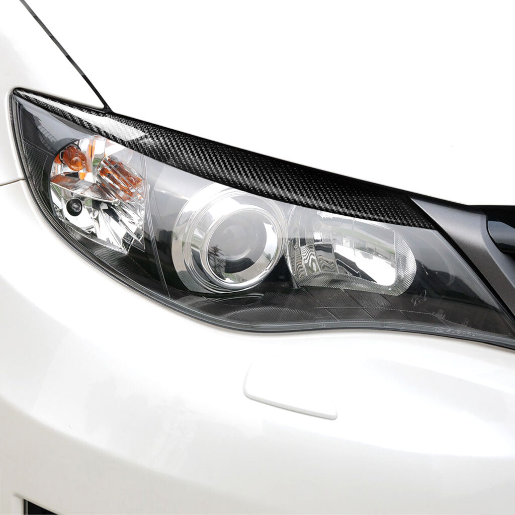 for Subaru Impreza WRX STi X 10th GRB 08-11 Carbon Fiber Headlight Eyebrow Cover