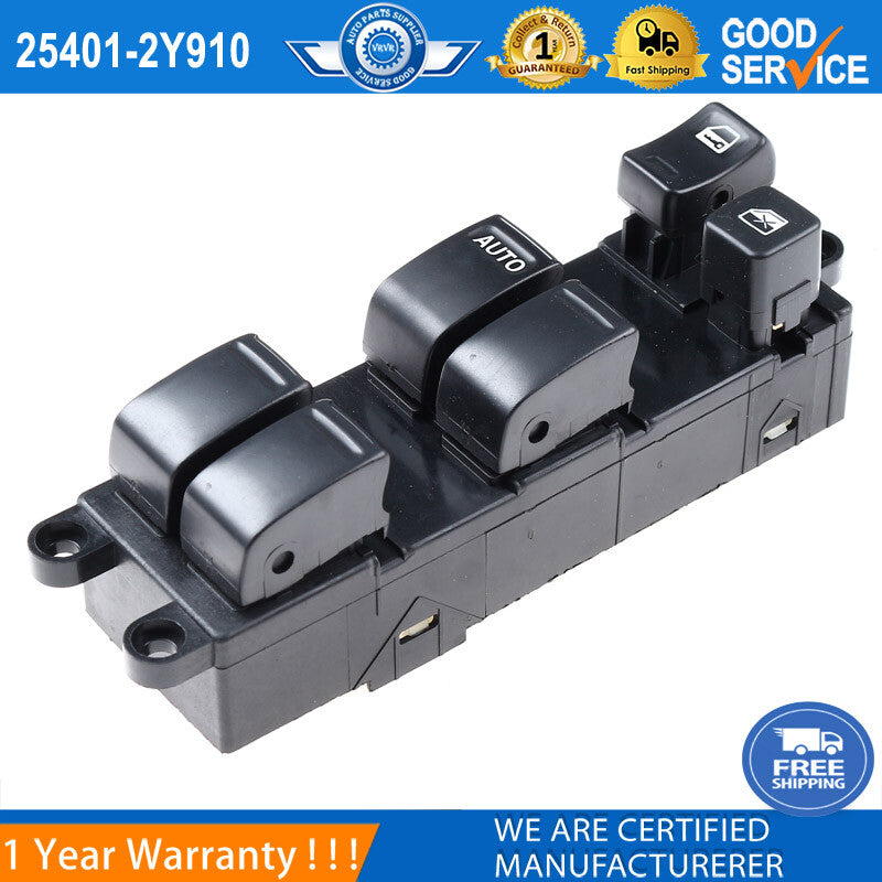 Front left power window control switch 25401-2Y910, suitable for 00-02 for Nissan Maxima, new.