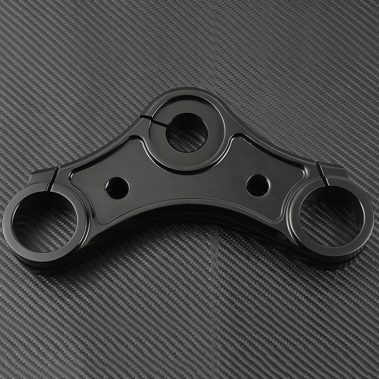 Motorcycle Black Top Triple Clamps w/Riser Holes Fit For Sportster XL 883 04-16