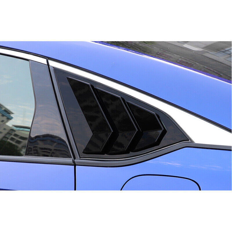 for Honda Accord 18-2022 Gloss Black Side Vent Window Scoop Louver Cover Trim 2P