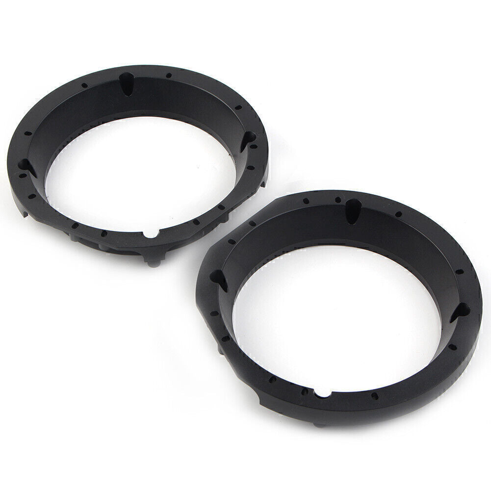 5.25¡±-6¡± Speaker Adapter Bracket Rings Black for Harley Batwing Electra Glide