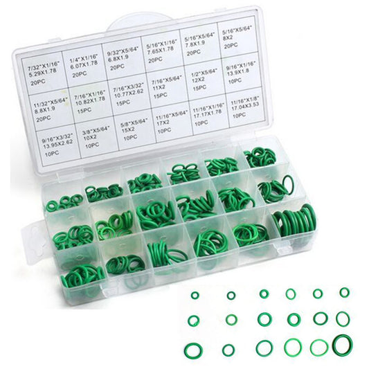 Nitrile Rubber O-Ring Assortment Set Gasket Automotive Seal Kit 270Pcs Green