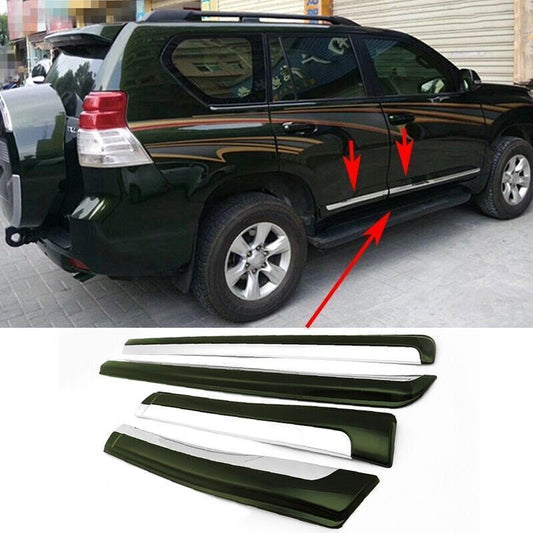 ABS Chrome for Toyota Prado LC150 2010-21 Side Door Body Molding Cover Trim 4PCS