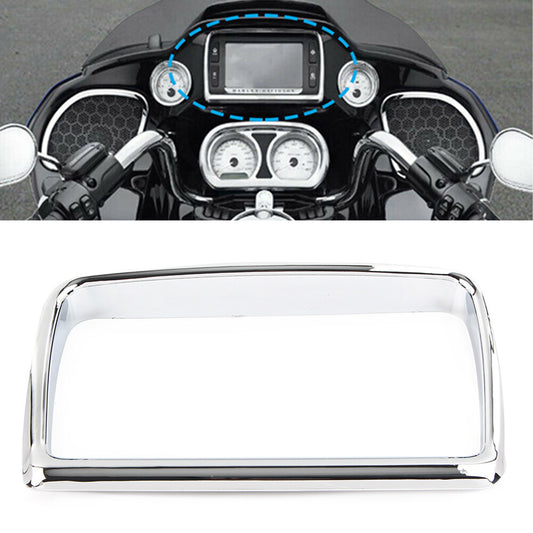 Chrome Radio Trim Bezel for Harley Road Glide FLTRX Special FLTRXS Ultra FLTRU