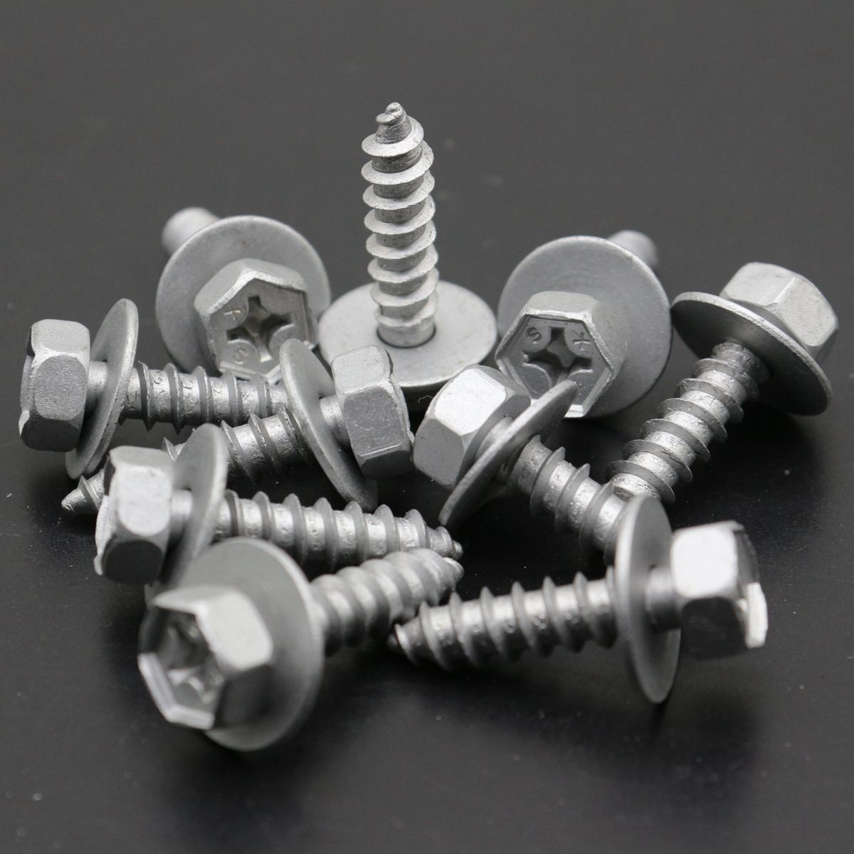 10-piece set of 25mm long hex head self-tapping screws for Toyota 90159-60488