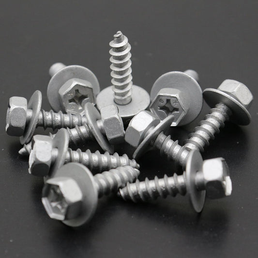 10-piece set of 25mm long hex head self-tapping screws for Toyota 90159-60488