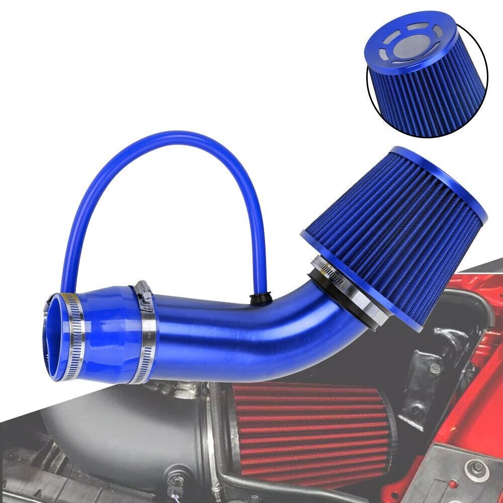 3 Car Cold Air Intake Filter Induction Kit Pipe Power Flow Hose System 76mm