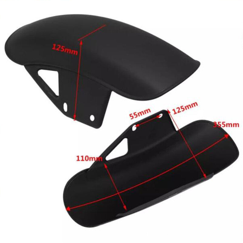 1 motorcycle front fender, mudguard, wheel cover, aerodynamic splash protection - n