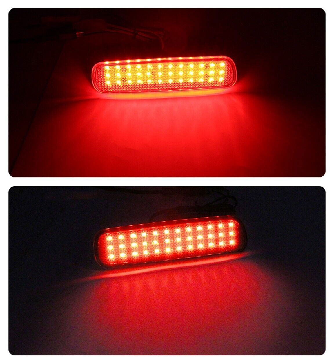2PCS LED Rear Fog Lamp Stop Light Replace for Toyota for Land Cruiser LC100 98-2007