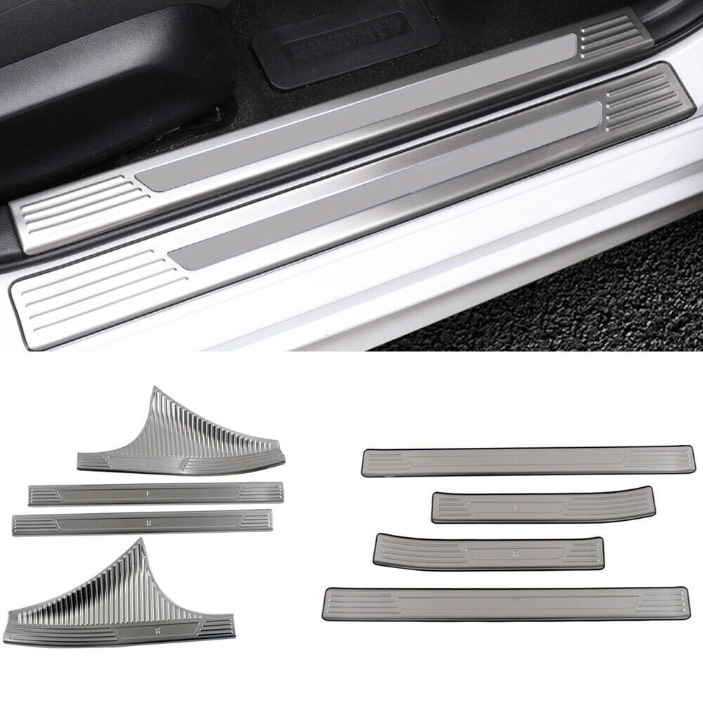 for Honda for Civic 2022-2023 silver Car Door Sill Cover Scuff Plate Protectors trim