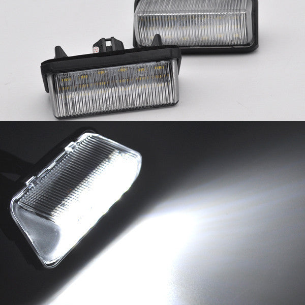 2x Bright white LED License Number Plate Light Lamp For 2016-up Prius v