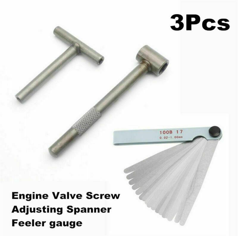 Motorcycle engine valve screw adjustable wrench tool + angle gauge kit for GY6- n