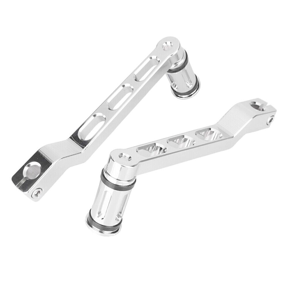 Brake Clutch Gear Pedal Lever Fit for Harley 1986-2012 11 FL Softail/Touring Silver Q
