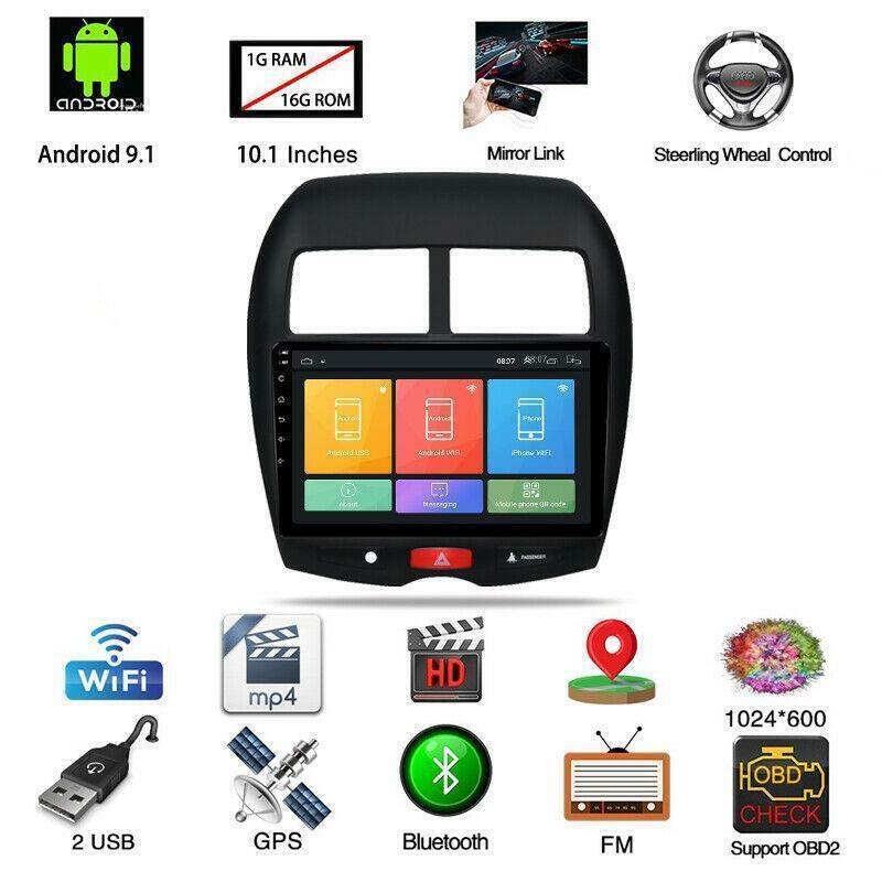 Android 10.1 Car MP5 Player Wifi GPS Navi Stereo Radio for Mitsubishi ASX 10-17