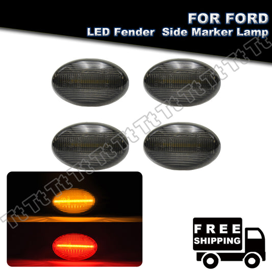 Fit for 99-10 F350 F450 Super Duty Dual Bed Fenders LED Side Marker Lights- v