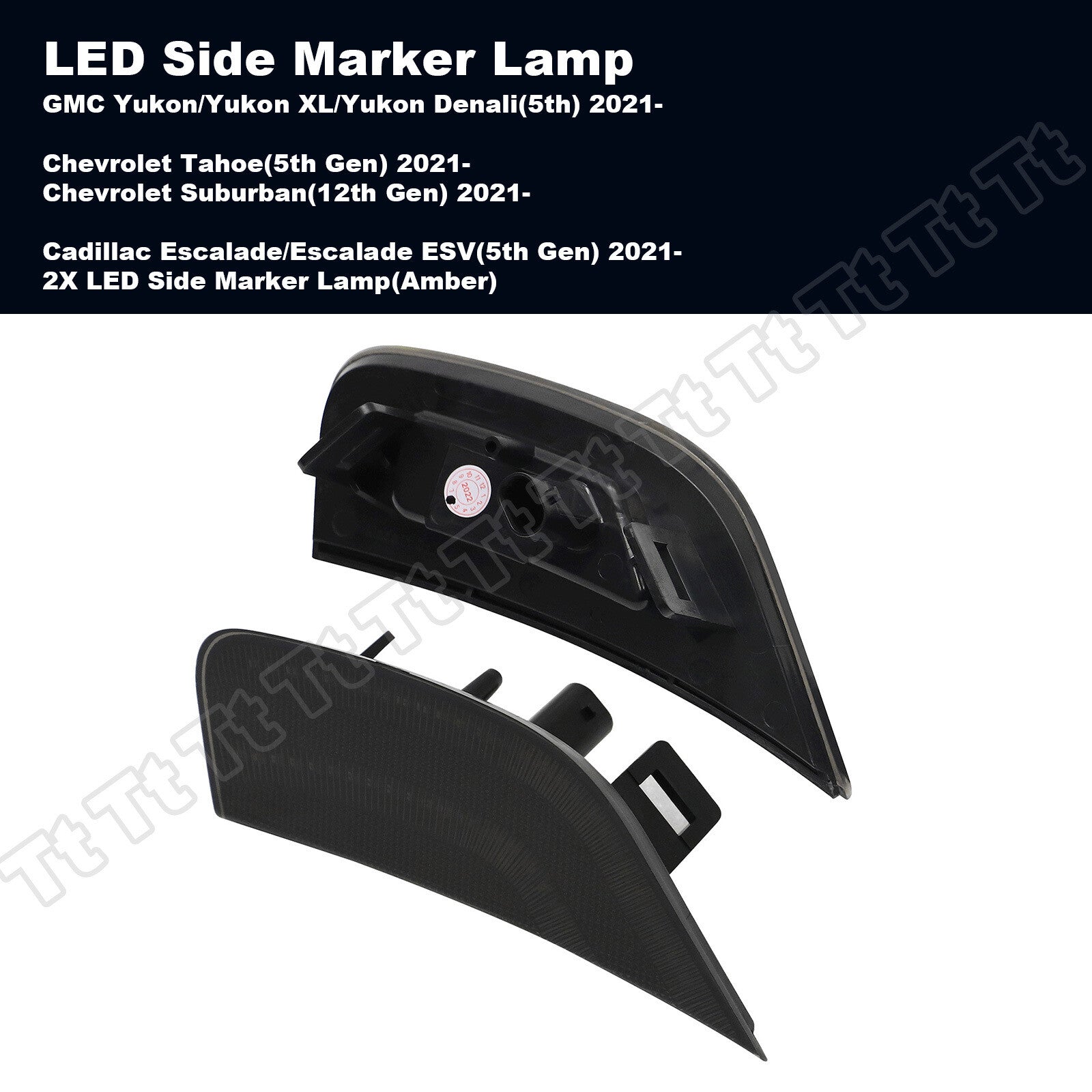For 2021 - 2023 for Cadillac for Escalade for Suburban for GMC for Yukon Front Side Marker Lights - v