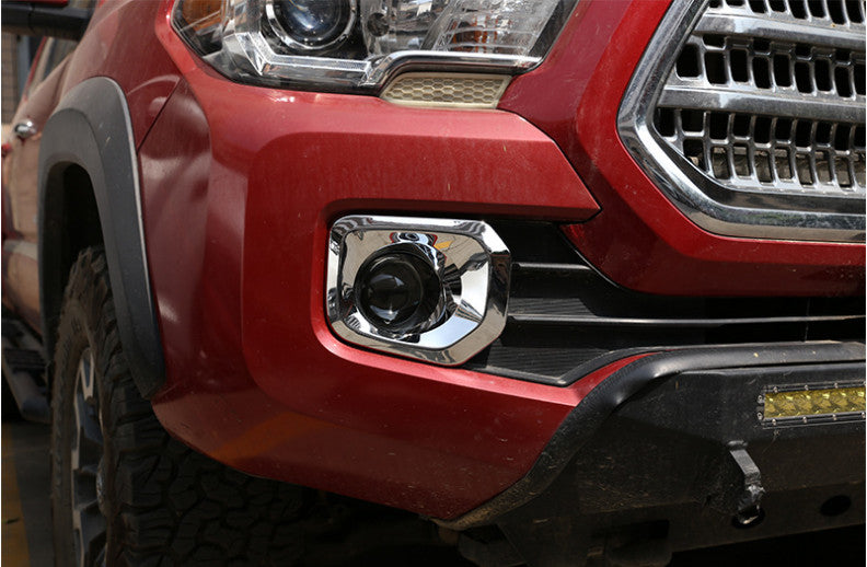 Fit for Tacoma 2016-2022 ABS Chrome Front Fog Light Lamp Trim v