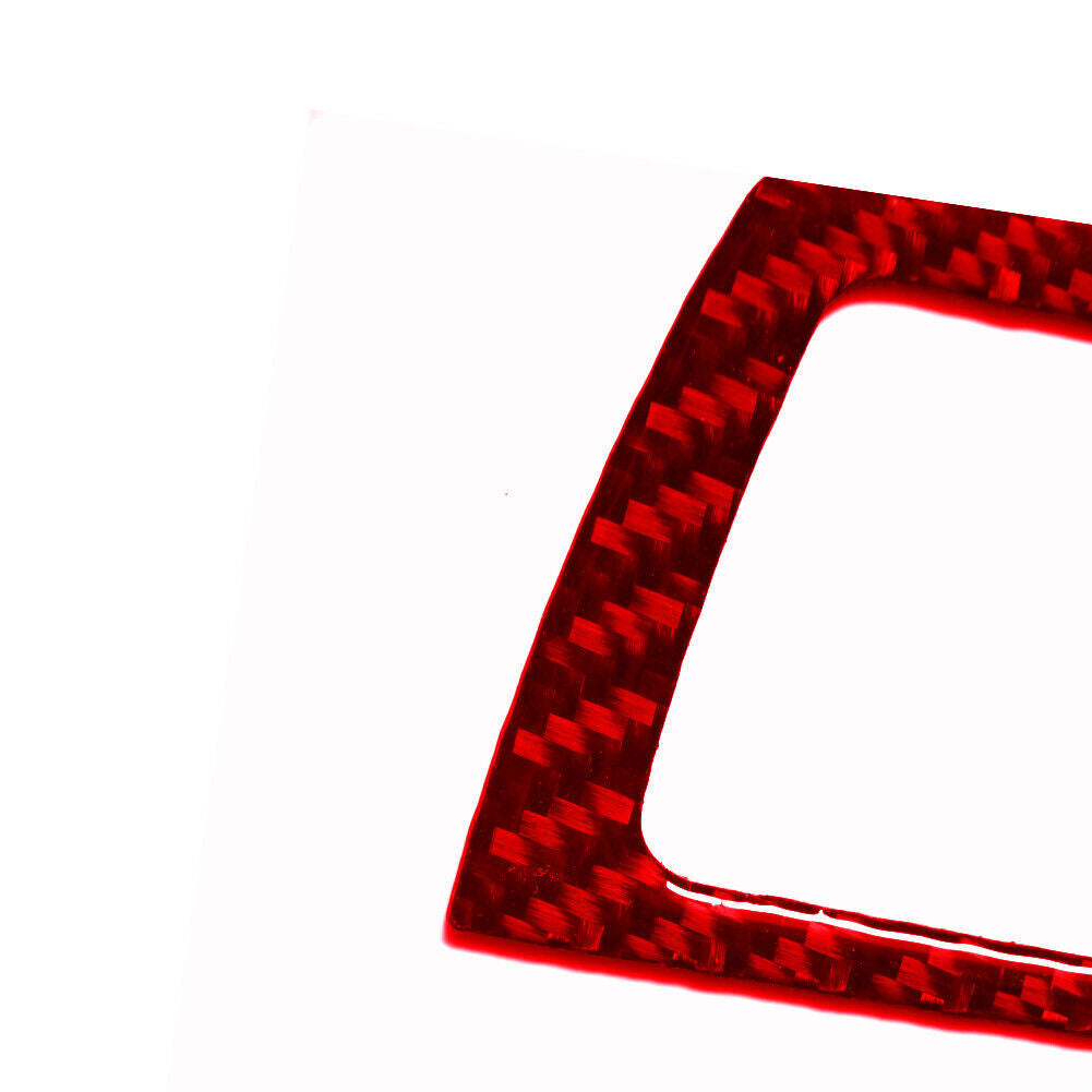 Red Carbon Fiber Transmission Surround Cover Trim for BMW 6 Series F12 F13 11-18