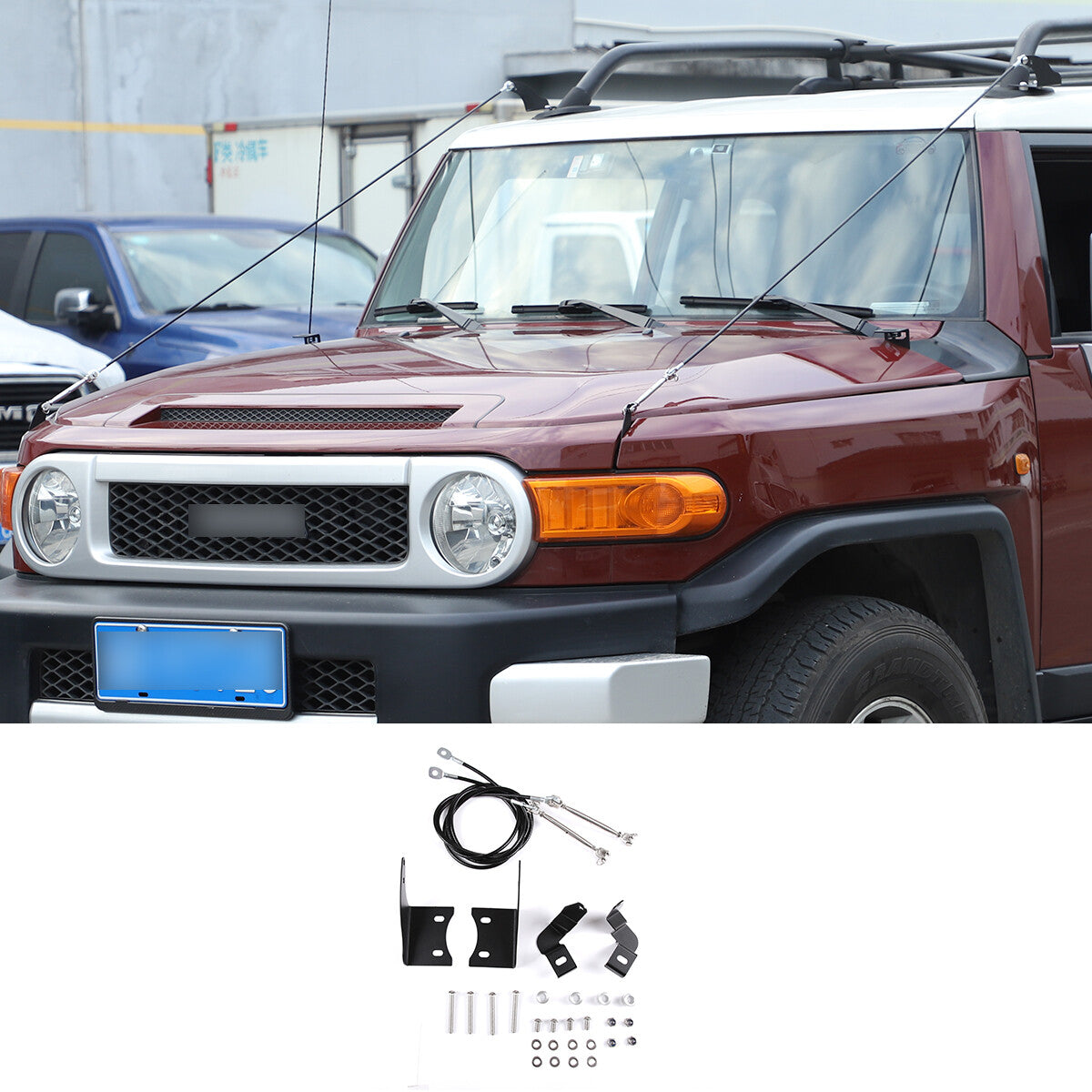 Adjustable branch line limb riser with rope elimination for Toyota FJ Curiser 2007 - 2021
