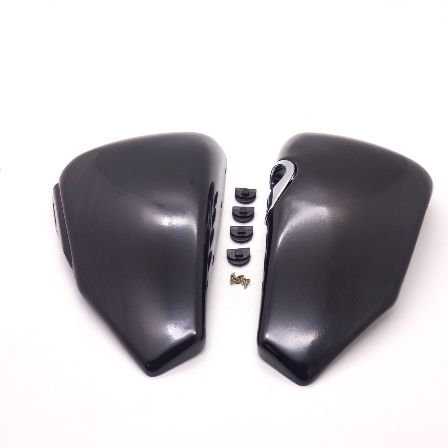 Metal Black Side Oil Tank Battery Cover for Harley Sportster XL883 2004-2013 Q