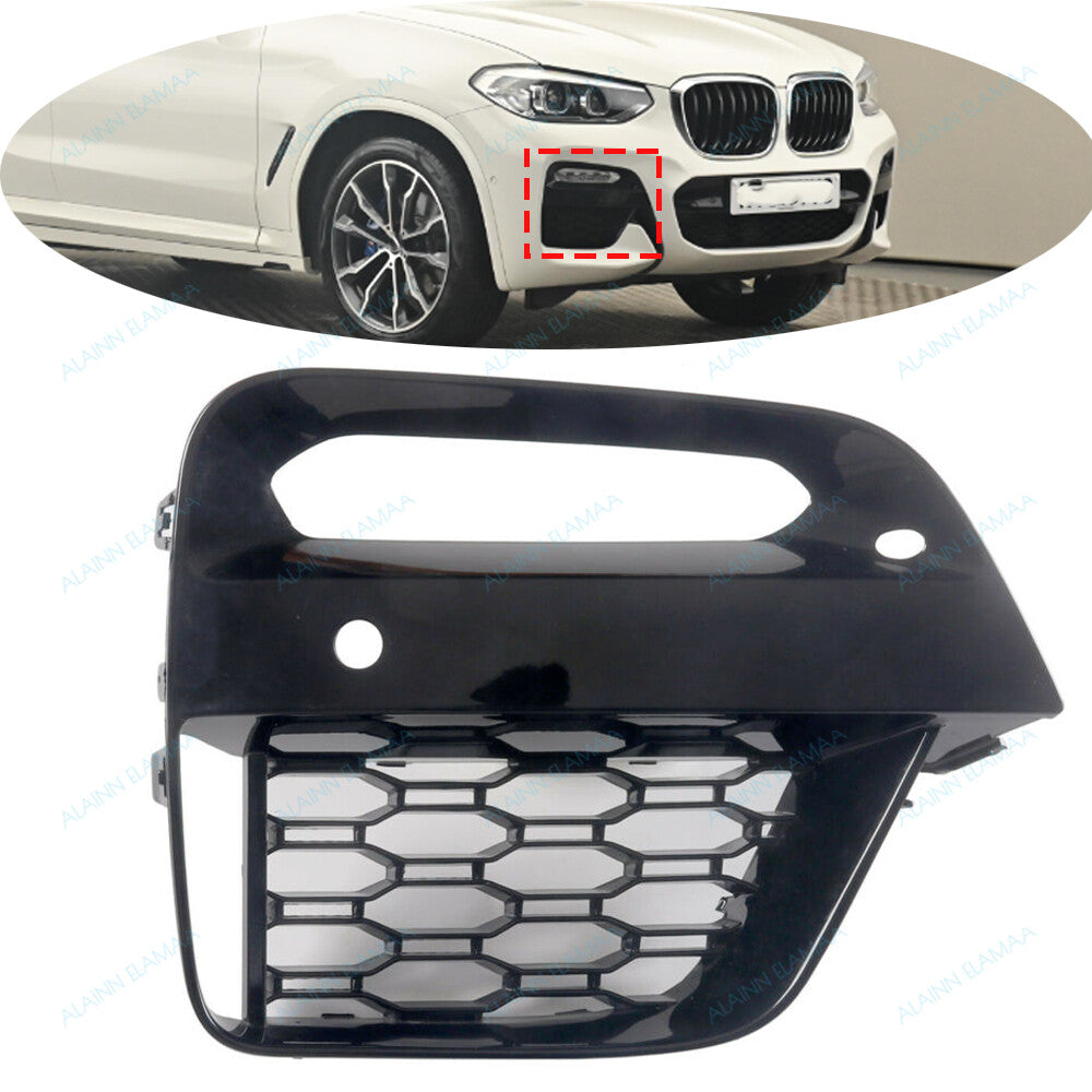Right Front Bumper Fog Light Cover Grille r Fit for BMW X3 G01 X4 G02 2018-2020 Q