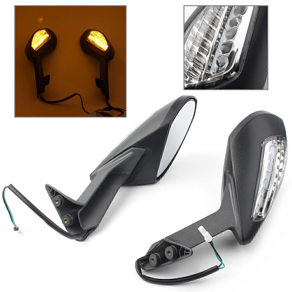 2pcs Turn Signal Light Rear View Mirrors Fit for Ducati 1299 Panigale S 15-16