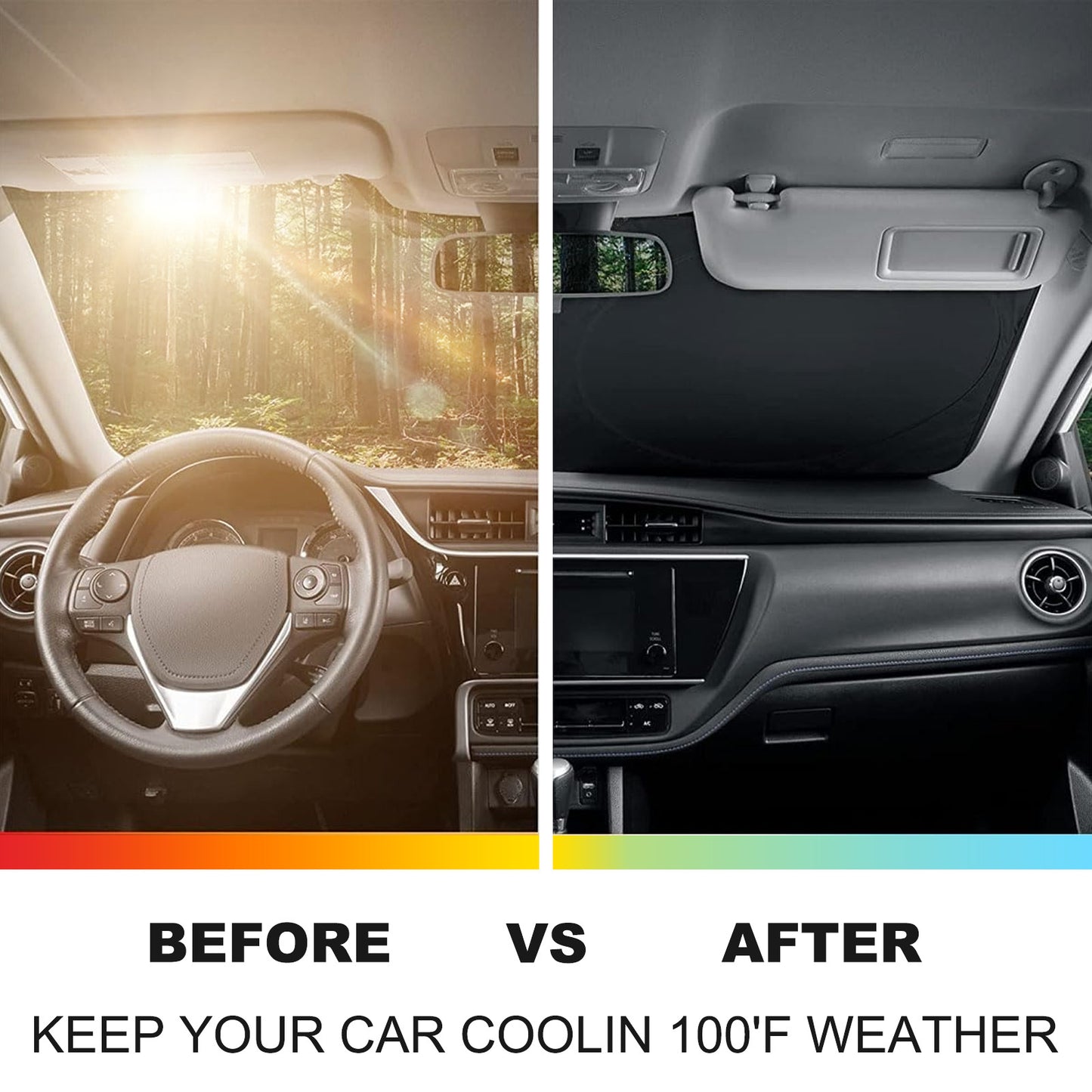 Front window sunshade/windshield/dashboard cover suitable for Cadillac for Escalade 2021 - 2024 n