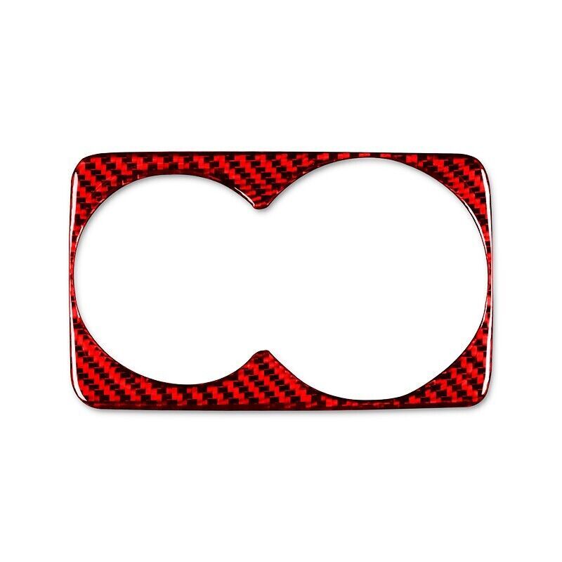 Real Carbon Fiber Car Water Cup Holder Frame Cover Trim for Honda Accord 14-17