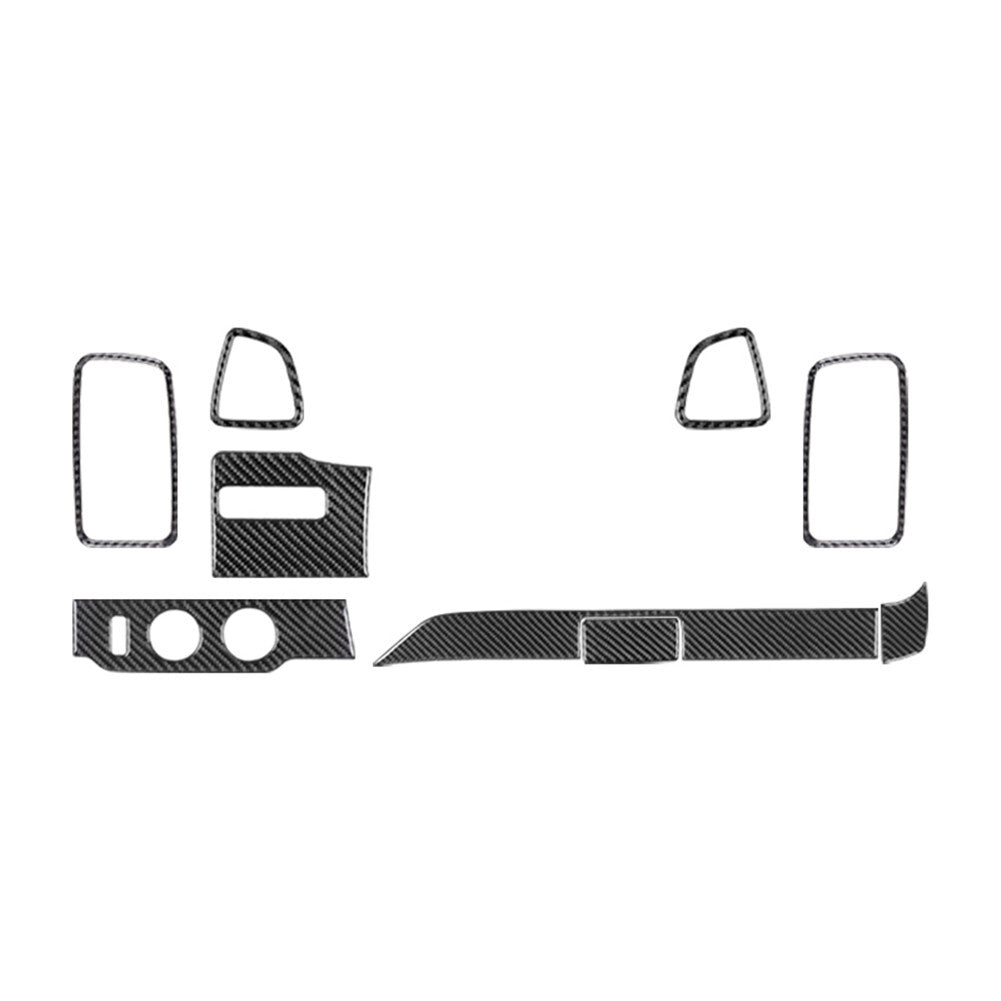 8X Carbon Fiber Door Window Lift Control Cover Trim for Mazda CX-9 2010-2015 v