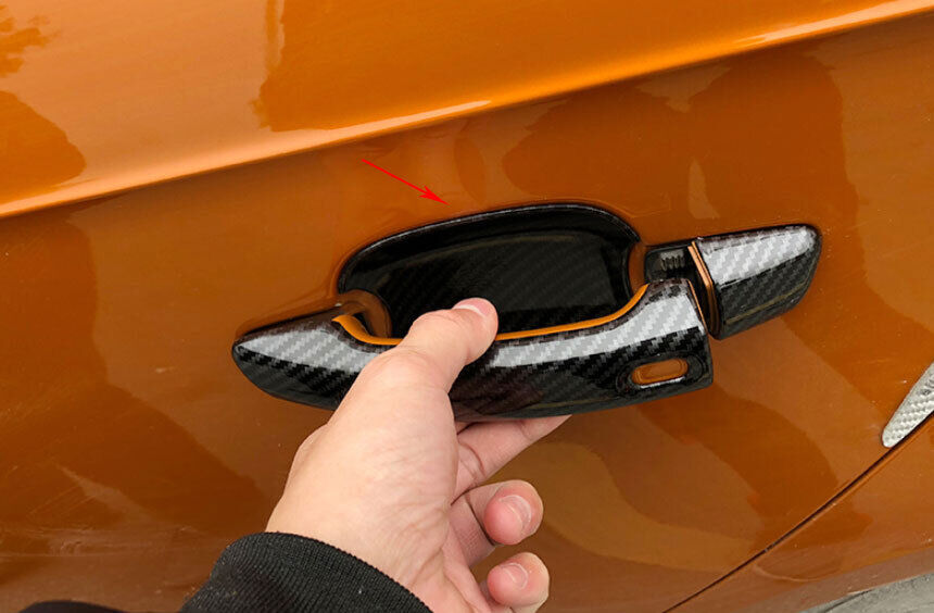 Fit For 2014-2020 for Audi A3 S3 ABS Carbon Fiber Exterior Side Door Bowl Cover Trim