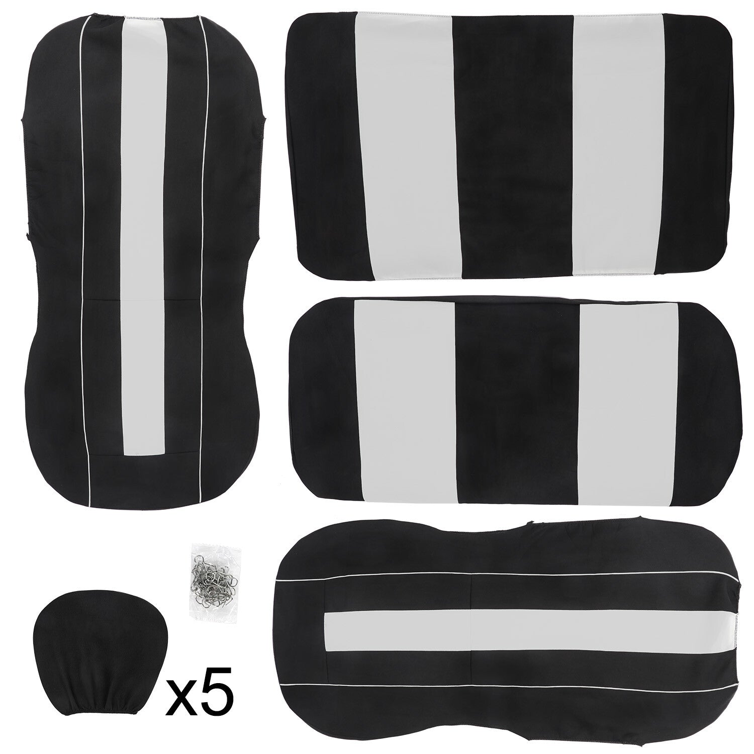Car for Seat Cover Interior Accessories Mesh Sponge Breathable 9Pcs Set Accessory